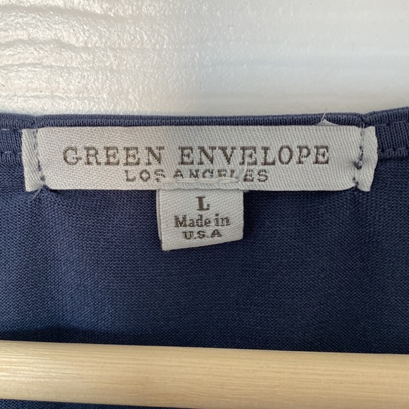 Blue casual top with decorative zip front - blue - L - Picture 6 of 6